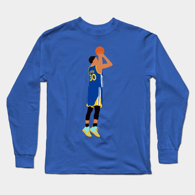 Steph Curry Jumper Long Sleeve T-Shirt by xRatTrapTeesx